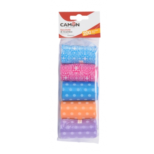 Sacchetti igienici per cani 10 Rotoli da 20 sacchetti Camon Sacchetti igienici per cani 10 Rotoli da 20 sacchetti Camon